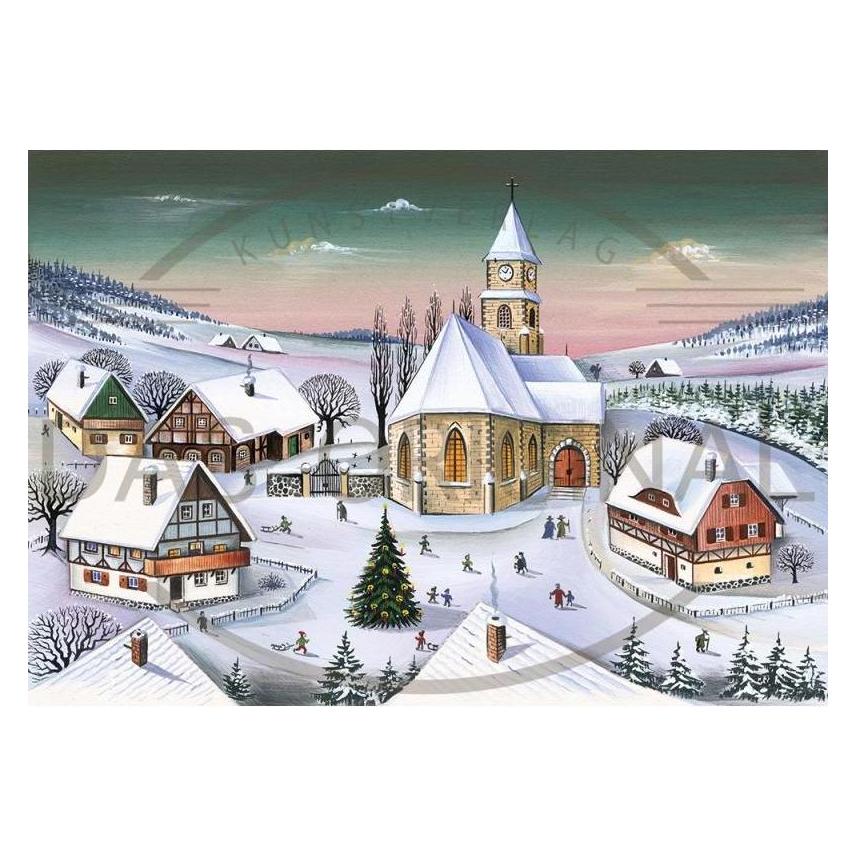 Olewinski & Tochter 2965 - Weihnachtspostkarte "Ein Sonntag im Advent" (1 Stk.) (2965)