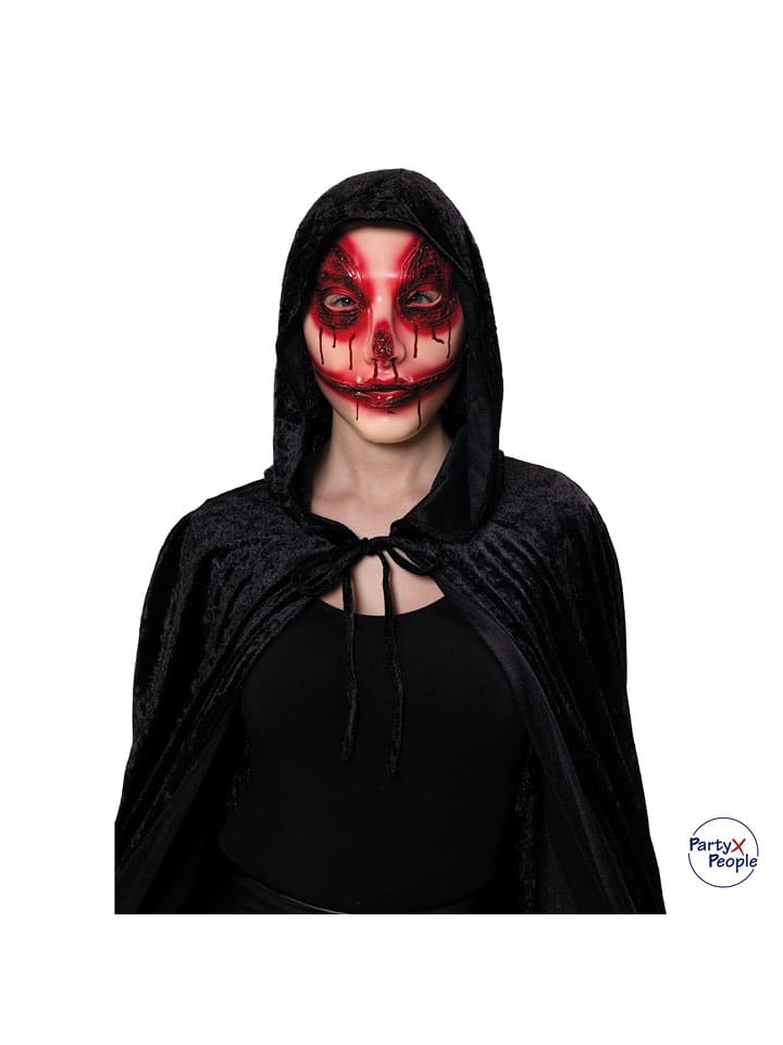 Party x People Horror-Maske in Rot - onesize