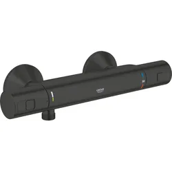 Grohe, Duscharmatur + Badewannenarmatur, Precision Start QuickFix Thermostatarmatur für Brause, mattschwarz