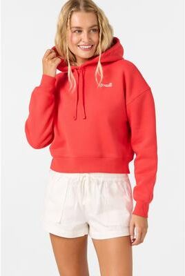 O'Neill s Arden Cropped Hoodie in Lava Red, Size XS