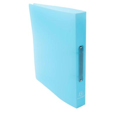 Exacompta 54972E 15x Ringbuch A4 Maxi aus Polypropylen mit 2 Ringen 30mm, Chromaline Pastell - Pastellblau