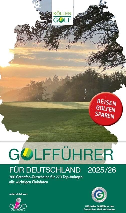 Golfführer für Deutschland 2025/26: Offizieller Golfführer des Deutschen Golf Verbandes (DGV) - Preis vom 09.10.2026 07:28:09 h