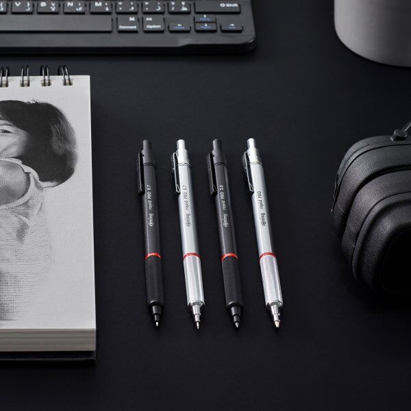 Rotring Rapid Pro Stiftblyant   0,7 Mm   Chrome