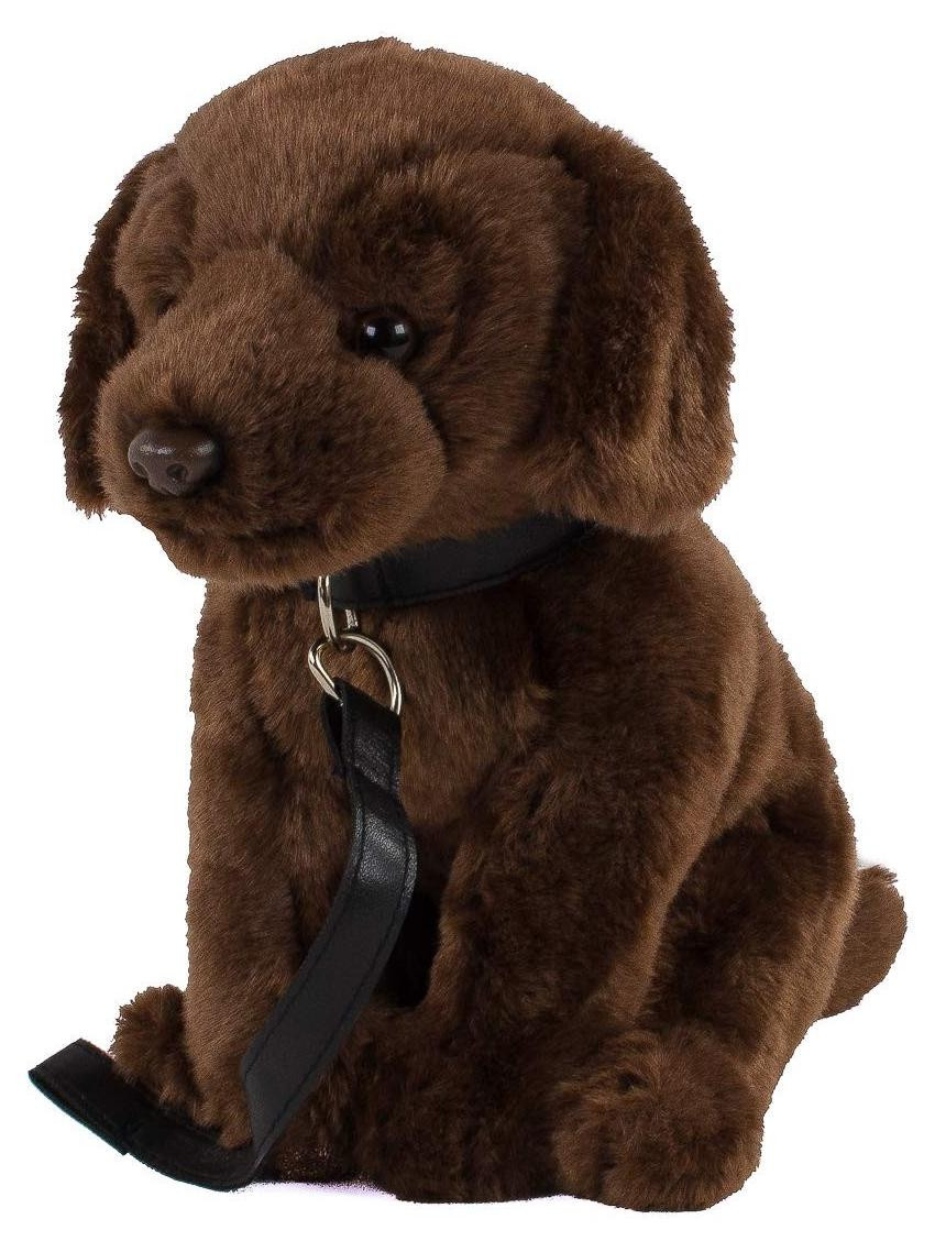 Pluche Labrador Hond met riem 30 cm