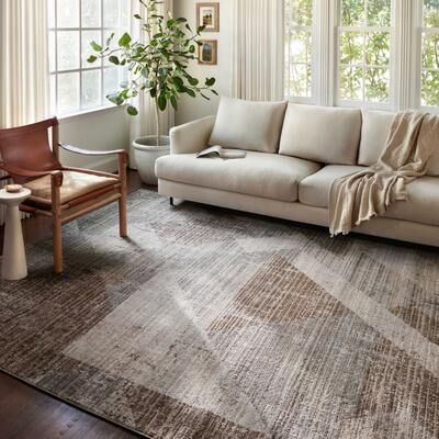 Alexander Home Grant Modern Geometric Distressed Area Rug