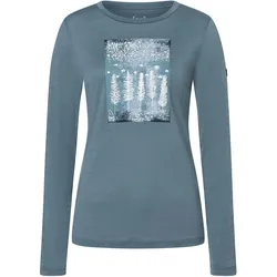 Super Natural, Damen, Funktionsshirt, Wintery (L), Blau