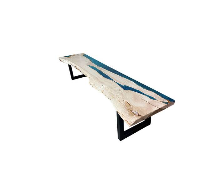 Xlmoebel Konsolentisch Konsolentisch mit Epoxidharz-Oberfläche in elegantem Design (Konsolentisch), Hergestellt in Europa