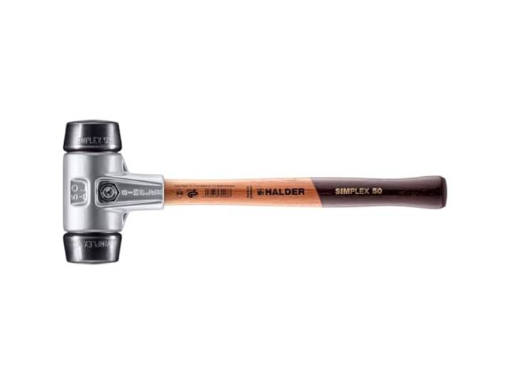 Maillet SIMPLEX\, Caoutchouc chargé; avec boîtier en aluminium et manche en bois D=50 mm 3102.050