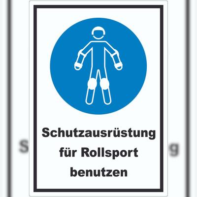 HB-Druck Schutzausrüstung für Rollsport benutzen Aufkleber A6 (105x148mm)