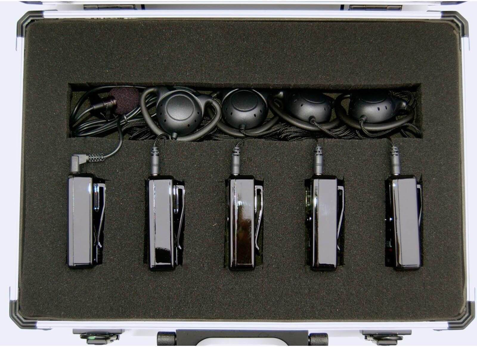 WHIS Kommunikationssystem Multi 4 Komplett Audio-Headset-System Schwarz