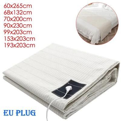 Uplifted Finds Cotton Silver Fiber Grounding Bedsheet With Earthing Cord For Antistatic Stress Relief And Sleep Support 99 X 203 Cm