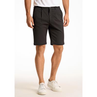 Bermudas LINDBERGH "Bermudas Regular Fit", Herren, Gr. S, schwarz, Obermaterial: 75% Polyester, 22% Viskose, 3% Elasthan. Futter: 100% Polyester, meliert, regular fit, Hosen Bermudas