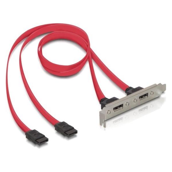 Delock eSATA2 Bracket (45 cm, eSATA, SATA III) (65116)