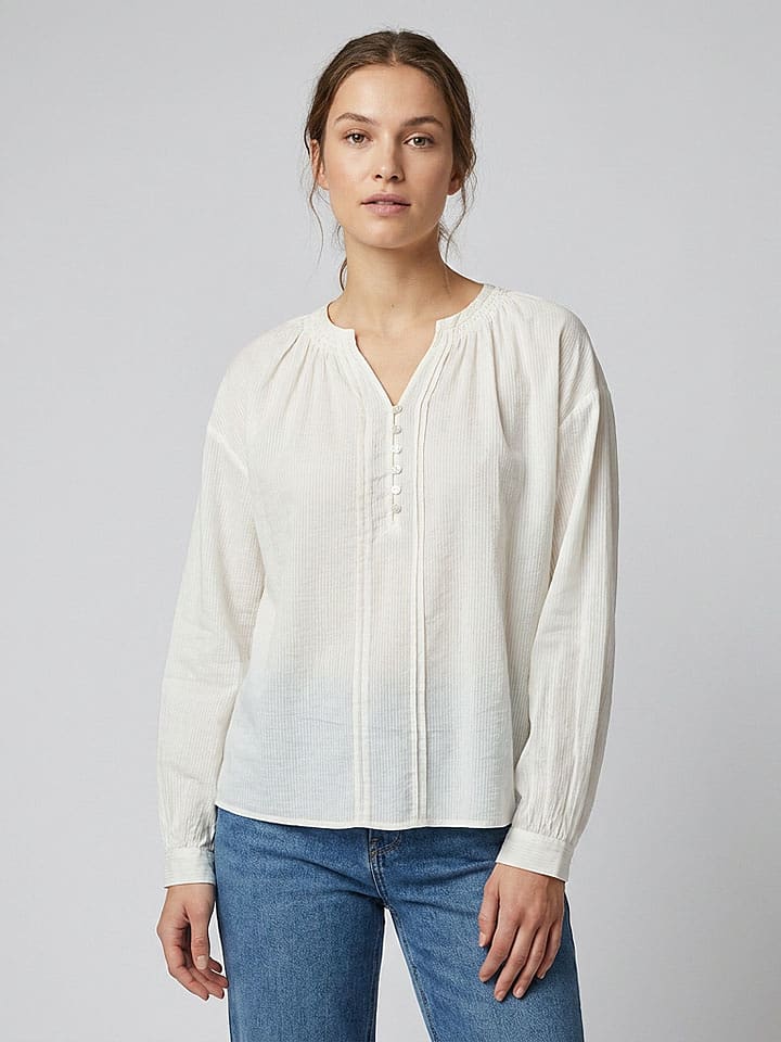 MOSS COPENHAGEN Bluse "Gabrielle" in Creme - S/M