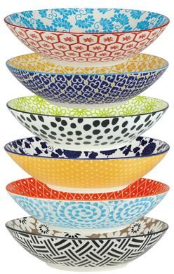 Certified International Chelsea All Purpose Porcelain Bowls (Set of 6)