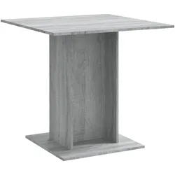 vidaXL Esstisch Grau Sonoma 80x80x75 cm Holzwerkstoff