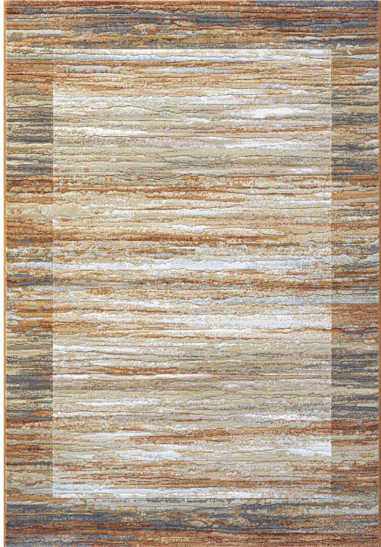 Borough Wharf Tarrant Abstract Area Rug Orange Rectangle 200 x 290cm