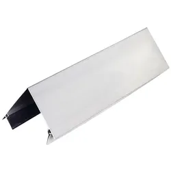 Alu-Firstprofil pressblank/silber inkl. Dichtung