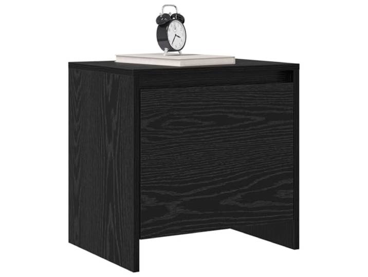 KTHLBRH Nachttisch Eiche Schwarz 45 x 34 x 44,5 cm Technisches Holz, minimalistisches Design, pflegeleichte Oberfläche, für Schlafzimmer