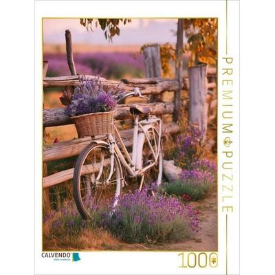 CALVENDO Puzzle Lavendel im warmen Herbstton | 1000 Teile Lege-Größe 64x48cm Foto-Puzzle für glückliche Stunden