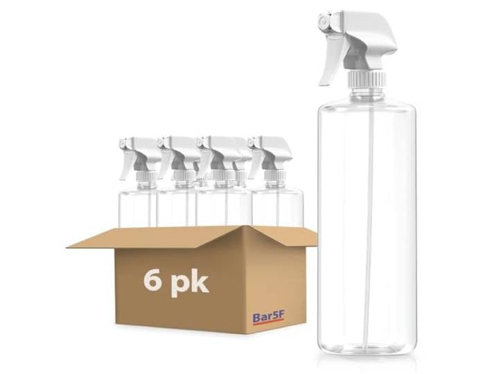 Bar5F 6er-Pack Kunststoff-Sprühflaschen mit Mixer-Auslöser, 907 ml Professioneller, auslaufsicherer, leer, verstellbarer feiner bis leistungsstarker Sprüher, nachfüllbar