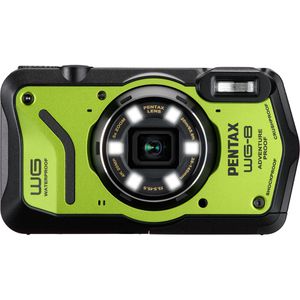 Pentax WG-8 grün Kompaktkamera, mit 3 Zoll Display, 5x optischer Zoom, 1/2,3'' Sensor, 4K, 20 MP