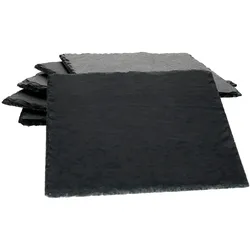 6er Set Schieferplatte 17x17 cm - 23464639
