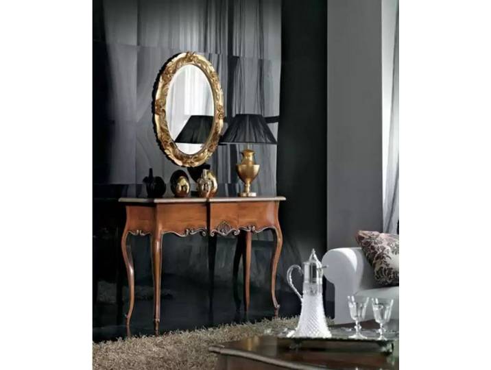 Xlmoebel Schminktisch Elegante Konsole mit Spiegel in modernem Design für Ihr Schlafzimmer (Schminktisch + Spiegel, 2-St., Schminktisch + Spiegel), Hergestellt in Italy