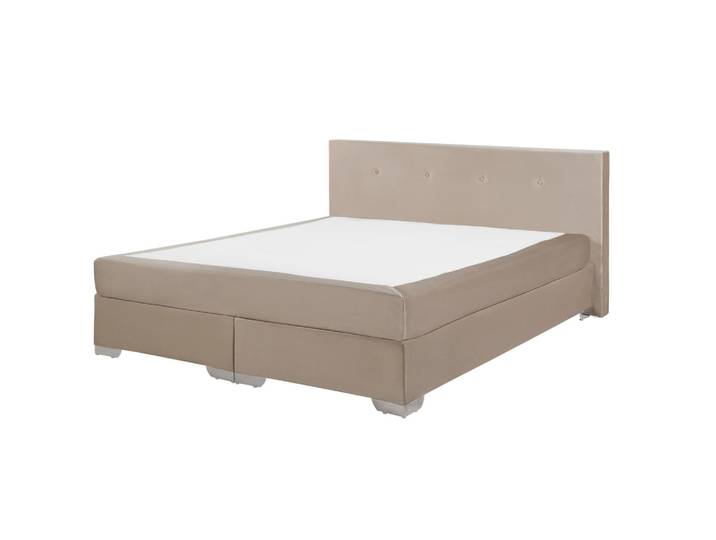 BOXSPRINGBETT 160/200cm Helles Beige Consul