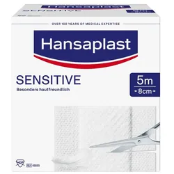 Hansaplast Sensitive 5mx8 cm Rolle