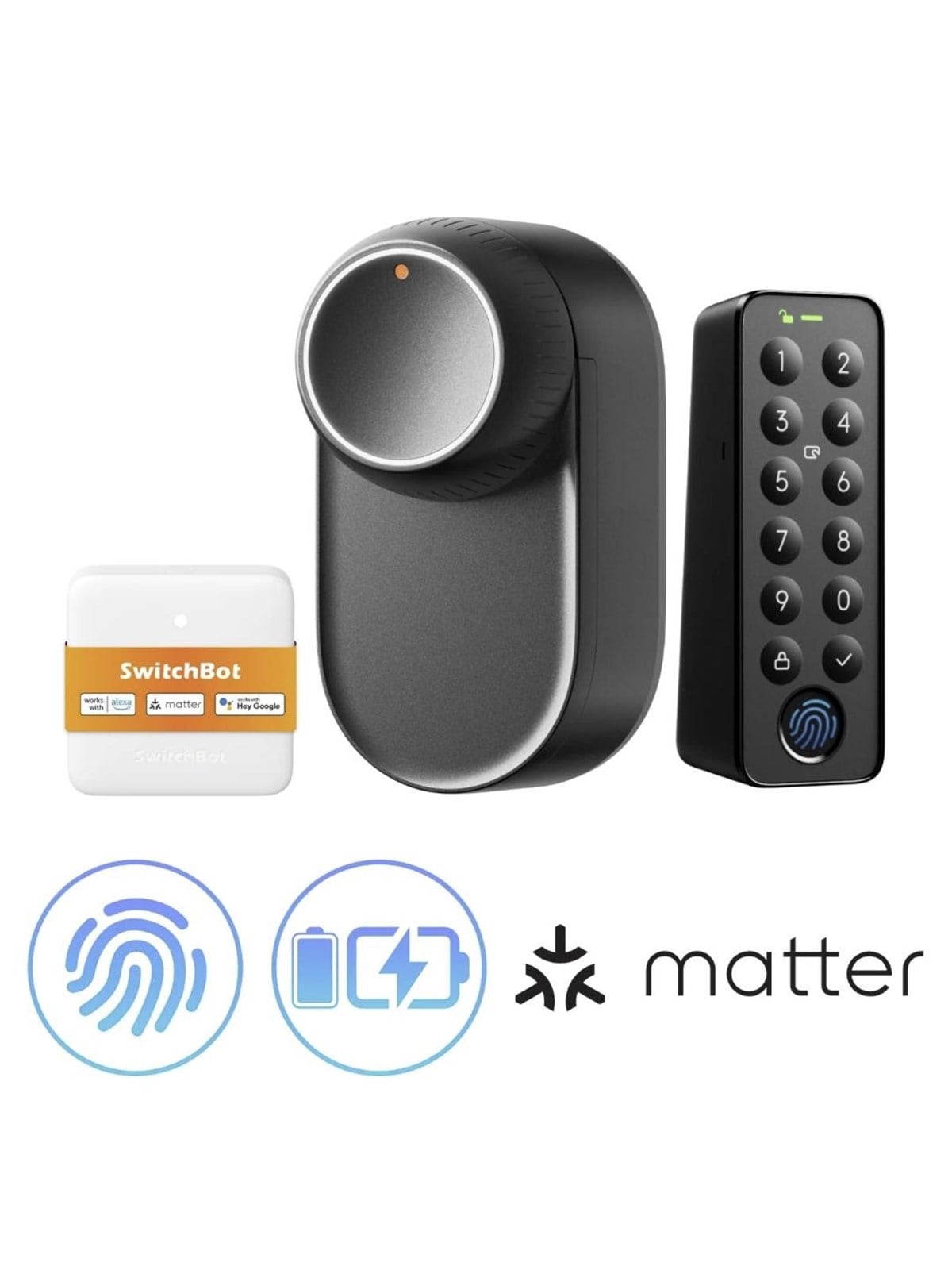 SwitchBot Lock Ultra Bundle incl Hub Mini Matter and Keypad Touch