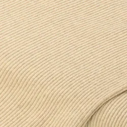 Baumwoll-Elastik-Breitripp-Jersey, beige meliert