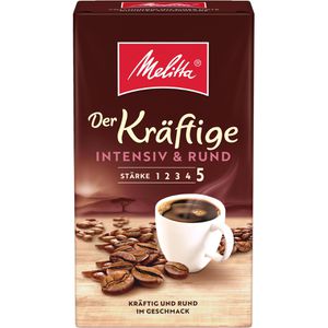 Melitta Kaffee Cafe Der Kräftige, gemahlener Kaffee, Arabica & Robusta, 500 g