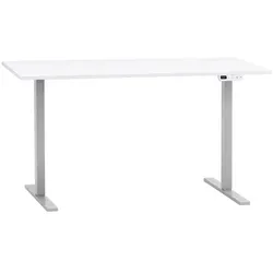 Möbelpartner Schreibtisch höhenverstellbar (elektrisch) »Metz« grau, 138x117.2x60 cm