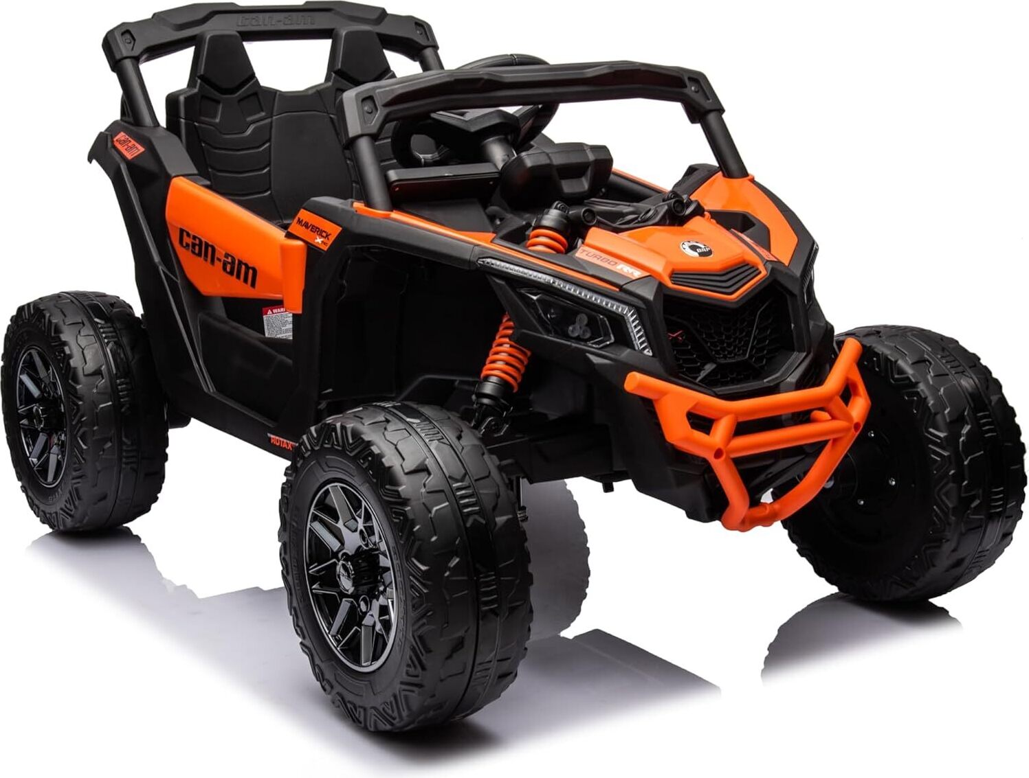 Kinder Elektroauto Can Am Maverick UTV - 24V Akku,2x200W Motoren- Ledersitz+EVA - Orange
