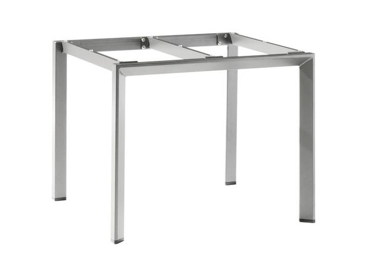 Sieger Gartentischgestell, Graphitfarben, Metall, eckig, 90x74x90 cm, Gartenmöbel, Gartentisch, Tischsysteme Outdoor, Gartentischgestell