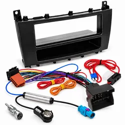 Mercedes C CLC CLK G 1-DIN Radio-Einbauset mit Zündplus