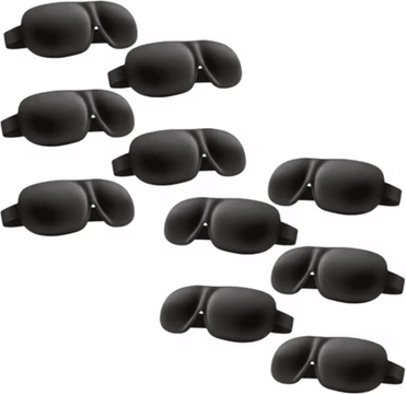 Inspire Essentials 3D Contoured Sleep Eye Mask 10pcs Without Nose