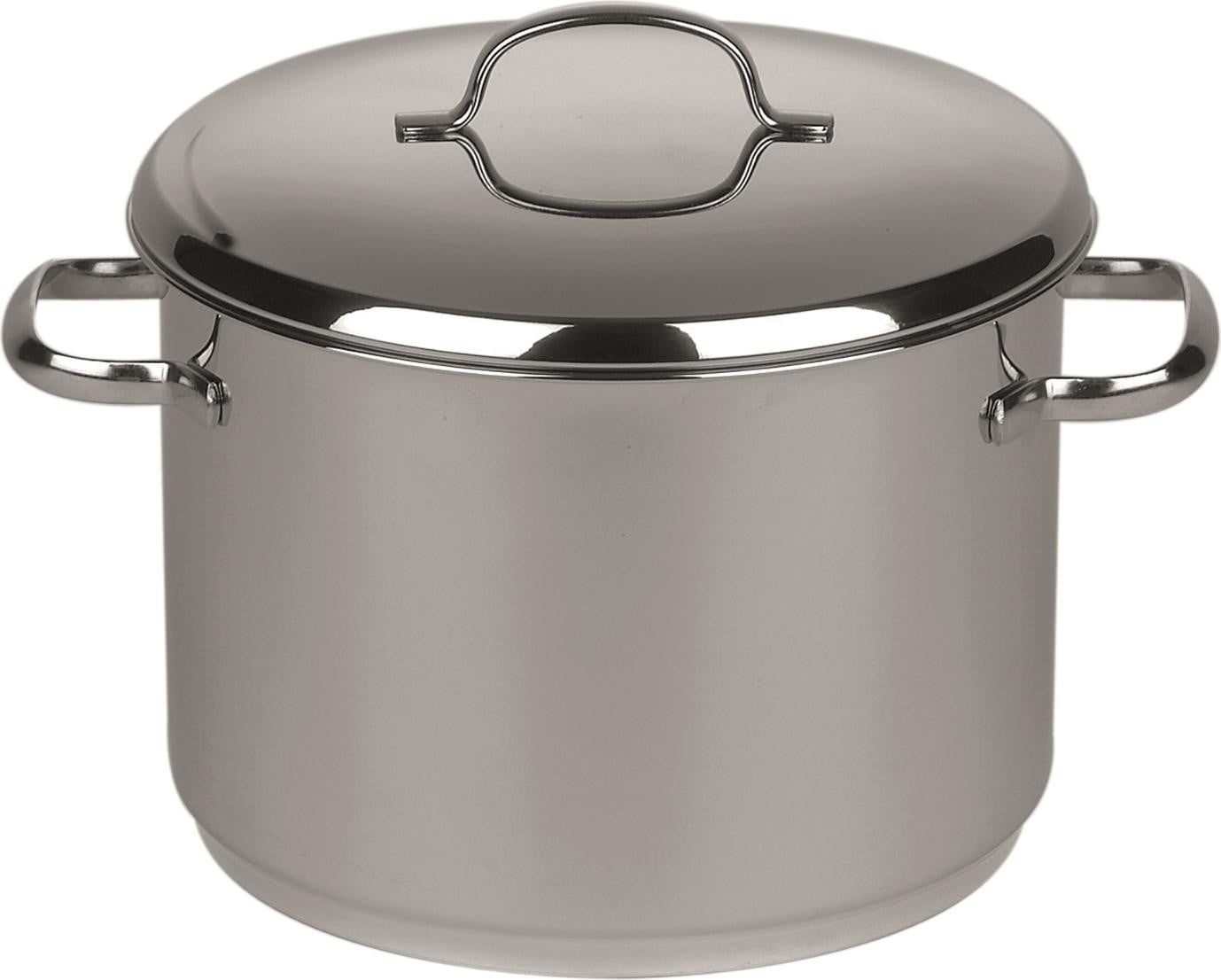 Riess Topf Cristall met deksel, hoge vorm, 7,3 liter, roestvrij staal, diameter: 24 cm