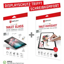 DISPLEX Tablet Panzerglas & Tablet Papersense für Apple iPad (7.-9. Gen) / iPad Air (3. Gen)