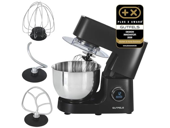 Kitchen Küchenmaschine 5010-800W Knetmaschine mit 6L Edelstahlschüssel