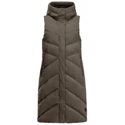 Jack Wolfskin Damen Marienplatz Vest - L - cold coffee