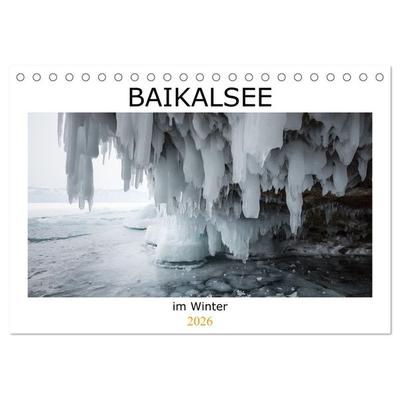 Baikalsee im Winter (Tischkalender 2026 DIN A5 quer), CALVENDO Monatskalender