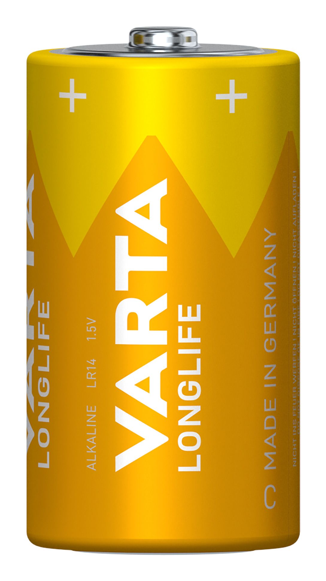 Varta Longlife, Alkaline Batterie, C, Baby, LR14, 1,5V, 2er Pack, Made in Germany 04114 101 422