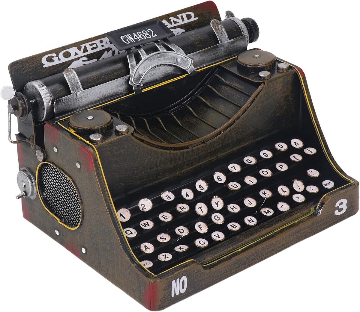Handgemaakte Vintage Typemachine Decoratie - Retro Typewriter Model voor Kantoor en Woonkamer