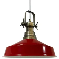 Bamyum Asletl Vintage Metall Rot Pendelleuchte
