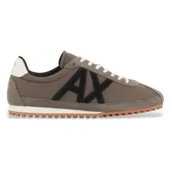 A|X Armani Exchange für Herren. XM003390AF27477M6463 Sneaker aus Textil und Wildleder mit Gummisohle (42), Braun, Stoff, Wohnung, Schnürsenk