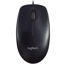 Logitech M90 Maus, dunkelgrau (kabelgebunden)