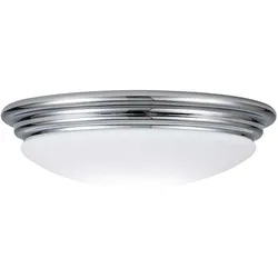 Elstead Lighting Brompton Bad Deckenleuchte IP44 Chrom Opalglas