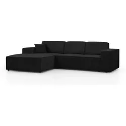 ECKSOFA ohne Schlaffunktion Pedro L schwarz links